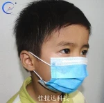 Independent packaging of disposable non-woven facemask for children and infants