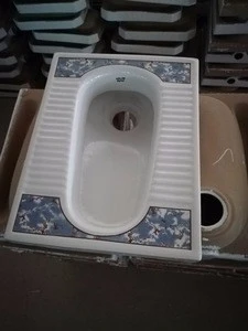 Indoor WC toilet ceramic sanitary ware squatting pan