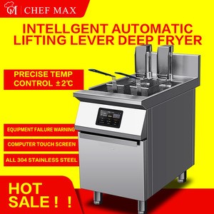 Industrial Intelligent Computer Control Automatic Electric Deep Fryer with Lifting Lever