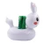 Import inflatable white rabbit beach pool floating cup holder from China
