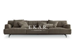 Italian Brand Designs Fancy Grey 3 Seater Sofa Living Room Furniture