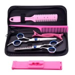 J861New Design 8pcs Beauty Classic Salon Shears Trimmer Triple Myke Professional Barber Dresser Cutting Hair Scissors