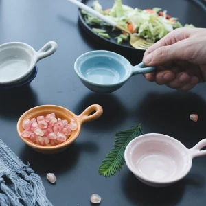Japanese Ceramic Small Sauce Dish Ketchup Seasoning Plate Dinnerware