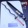 Japanese Demon Slayer Sailing Sword Ninja Samurai Sword Metal Game Model With Scabbard Key Chain