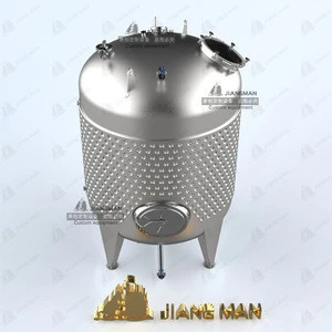 [JiangMan]-3000L Jacketed Stainless Steel Distillery Fermenter- Fermenting Equipment for Rye/Bourbon Whiskey Distillery