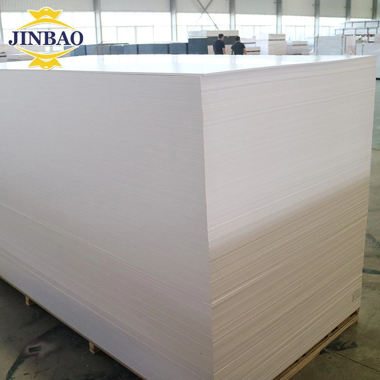 JINBAO plastic forex pvc plate plastic sheet 1220*2440mm size manufacturer