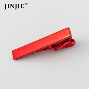 Jinjie top brand shiny gold silver plated copper alloy blank tie bar clip for boy
