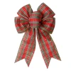 Jute ribbon bow pre-made ribbon bow Holiday ribbon bow