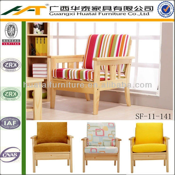 KD solid wood frame upholstery sofa Home furniture