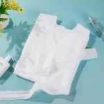 KEAOSY Bath supplies Disposable thickening nonwoven hairdressing bathrobe kimono for hotel or travel