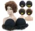Import KellyMei synthetic hair wig 8inch big size Afro curl hair buns chignon with cap from China