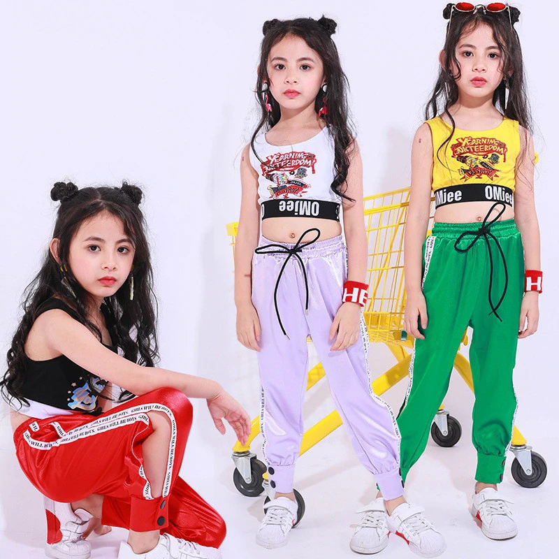 Kids Hip Hop Dance Costume Hot Girl Show Dance Wear
