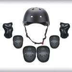 Kids Knee Pads Set Protective Gear Kit Knee Elbow Pads with Wrist Guards Child Safety Protection Pads for Rollerblading Skating