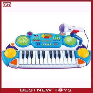 Kids musical keyboard electronic organ with microphone for sale