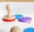 Import Kids silicone biscuit stamp with wooden handle from China