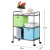 Import Kitchen Bathroom Organizer Serving Shelf, 3 Tier Bedroom Metal Storage Rack Utility Rolling Trolley Cart from China