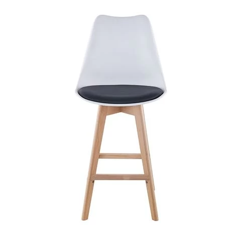 kitchen island modern dining room bar chair wood wooden bar chair alto high footrest leather bar chair