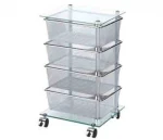 Kitchen Mesh Storage Cart_Trolley