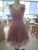 Import Knee Length Shoulder Straps Sweetheart Tulle Dusty Pink Homecoming Dresses Short Prom Dress from China