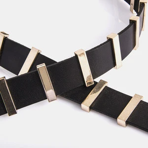 Ladies fashion fancy belt high elegant leather belts fashion beaded belt