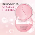 LAIKOU 50pcs sakura repairing & brightening eye gel mask dark circle removal eye gel pads