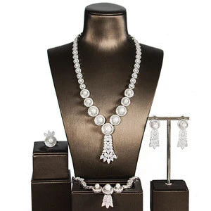 LAN PALACE bijoux africains ensemble dubai women new luxury silver and multi color cubic zirconia jewelry sets f