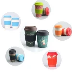 Last Day Discount Free Sample Bamboo Reusable Coffee Cup Bamboo Fiber Coffee Cup
