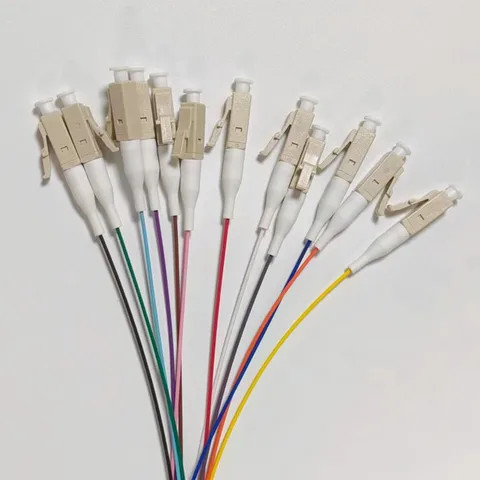 Buy Lc Upc 12 Fibers Multimode Om4 Unjacketed 0.9mm Color-coded Fiber ...