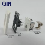 Legrand type CAT6 Shielded, Unshielded Faceplate 86*86 RJ45 Wall outlet German Type