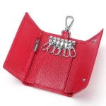 LeMultifunctional men's leather key case, Japanese style ladies wallet