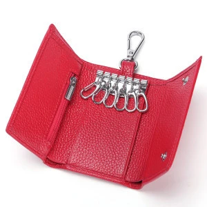 LeMultifunctional men&#39;s leather key case, Japanese style ladies wallet