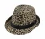Import Leopard Cheetah Print Black Band Fedora Hat from China