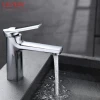 LESUN European Style Single Hole 304 Stainless Steel Bathtub Bathroom Basin Faucet Water Mixer Tap
