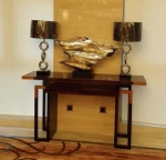Lobby furniture cheap antique wood art deco indian console tables