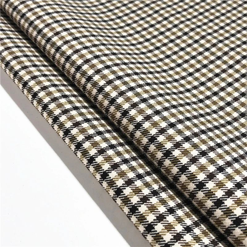 low price lightweight check tr viscose spandex polyester fabric for suit