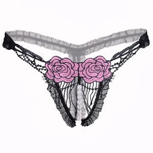 Buy Low Price So Sexy Rose Pantern G-string Ladies Underwear New