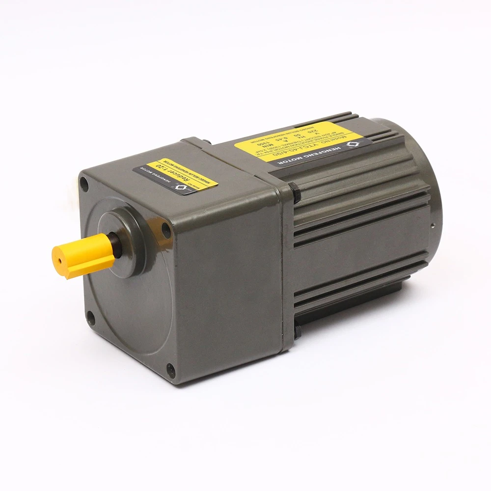 Low Speed 40W 110V/220V 90mm 60rpm 4poles Reversible AC Gear Motor with Gearbox