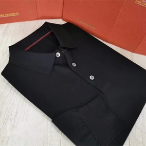 Luxury design polo collar men sweater for business