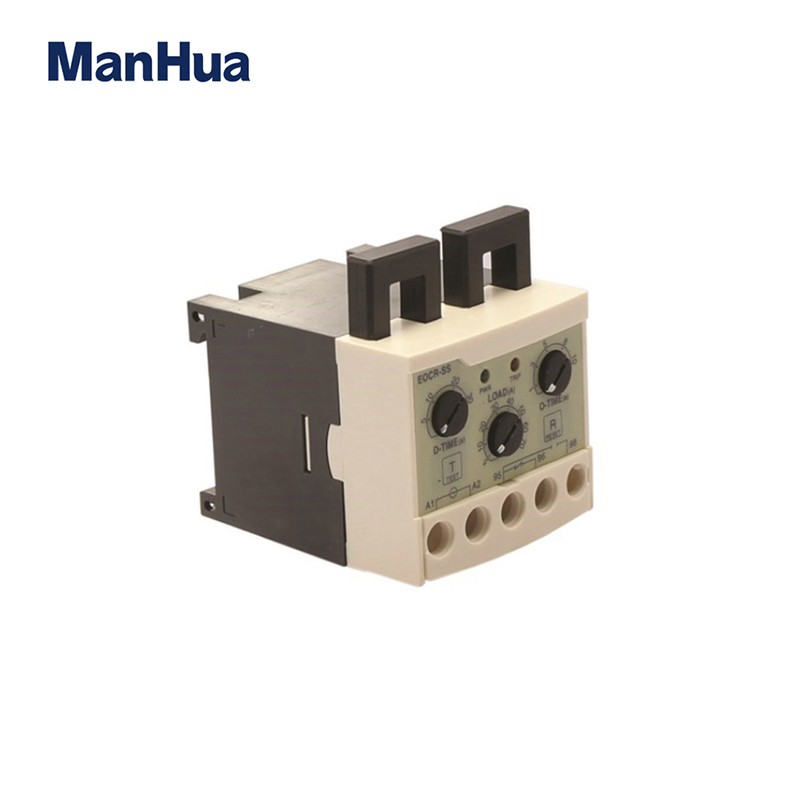 Manhua EOCR-SS 5-60A  electronic overload relay protection relay  independently adjustable starting trip delay