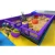 Import Manufacturer business plan colorful children space theme kids indoor playground with trampoline from China