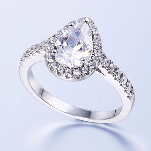 Manufacturer direct sale 925 sterling silver ring cz moissanite wedding ring women