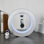 Manufacturer Luxury Magnetic Floating Levitation Watch Display Fram Keeping 360 Rotation With Led Light