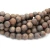 Import Matte Bronzite Stone Big Hole 2.0mm 2.5mm Natural Gemstone Loose Beads For Jewelry Making from China