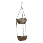 Mayco Rustic Metal Planters Flower Pots Garden Hanging Balcony