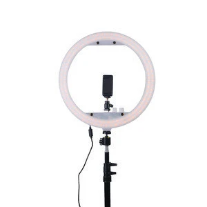 Mcoplus 13" ring led light 5600K 30W Photo Studio Video Light with Phone Clamp Ball Head cosmetic mirror for iPhone X 8