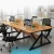 Import MDF expandable black custom luxury modern office conference table for office meeting room from China