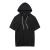 Import Men blank hooded short sleeve t shirts solid color cotton custom t shirts designing summer outdoor sports t shirts with hood from China