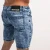 Import Men style skinny ripped blue denim male short jeans zm601 from China