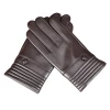 Men&#x27;s leather gloves 5512  training touch screen winter warm lining sheepskin men dressing gloves mittens
