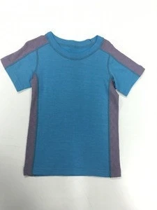 Merino Wool Knitted Infant & Toddlers Short Sleeve T-shirt Baby T-shirt